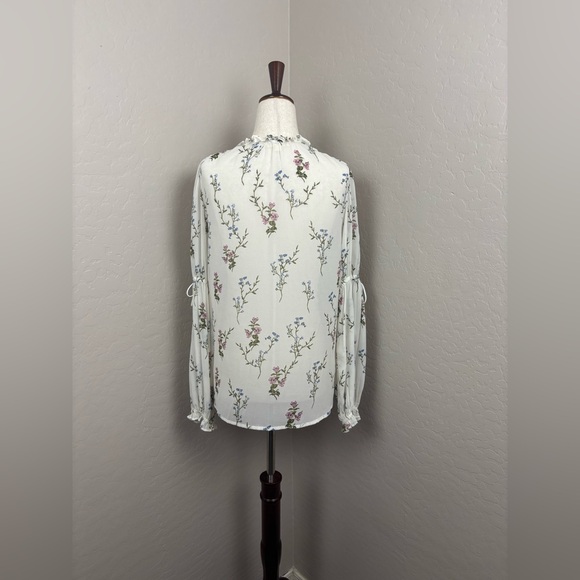 EUC - For Love And Lemon - Floral Sheer Blouse‎ - Picture 4 of 6